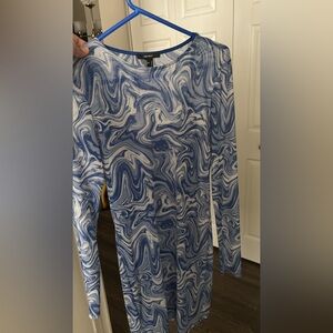 Blue long sleeve dress SIZE L